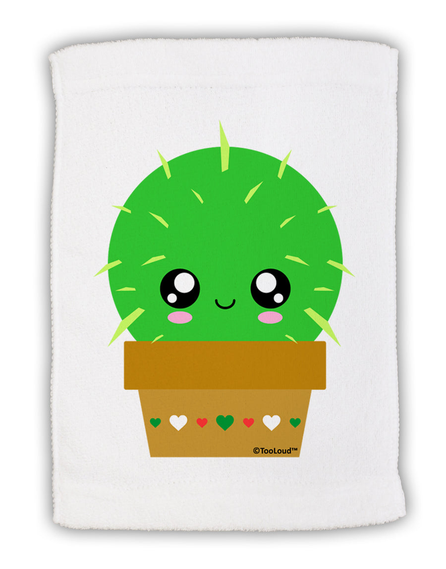 Cute Cactus Design Micro Terry Sport Towel 11 x 18 Inch by TooLoud-Sport Towel-TooLoud-White-Davson Sales