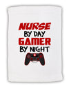 Nurse By Day Gamer By Night Micro Terry Sport Towel 11 x 18 inches-TooLoud-White-Davson Sales