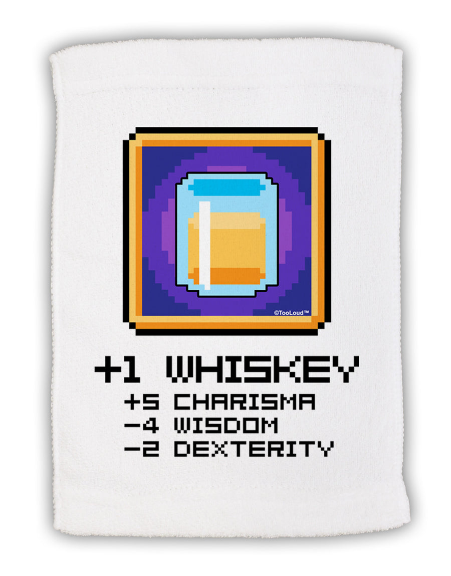 Pixel Whiskey Item Micro Terry Sport Towel 11 x 18 inches-TooLoud-White-Davson Sales