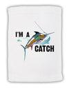 I'm A Catch Swordfish Micro Terry Sport Towel 11 x 18 inches-Sport Towel-TooLoud-White-Davson Sales