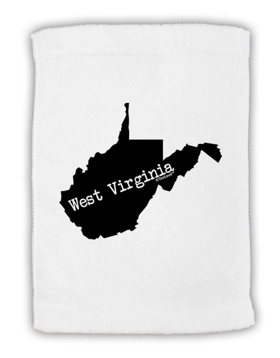 West Virginia - United States Shape Micro Terry Sport Towel 11 x 18 Inch-Sport Towel-TooLoud-White-Davson Sales