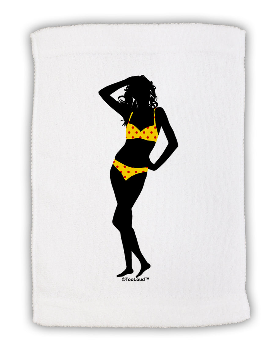 Polka Dot Bikini Shadow Micro Terry Sport Towel 15 X 22 inches by TooLoud-Sport Towel-TooLoud-White-Davson Sales