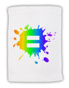 Equal Rainbow Paint Splatter Micro Terry Sport Towel 15 X 22 inches by TooLoud-Sport Towel-TooLoud-White-Davson Sales