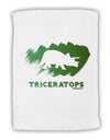 Jurassic Triceratops Design Micro Terry Sport Towel 11 x 18 Inch by TooLoud-Sport Towel-TooLoud-White-Davson Sales