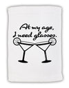 At My Age I Need Glasses - Margarita Micro Terry Sport Towel 11 x 18 Inch by TooLoud-Sport Towel-TooLoud-White-Davson Sales