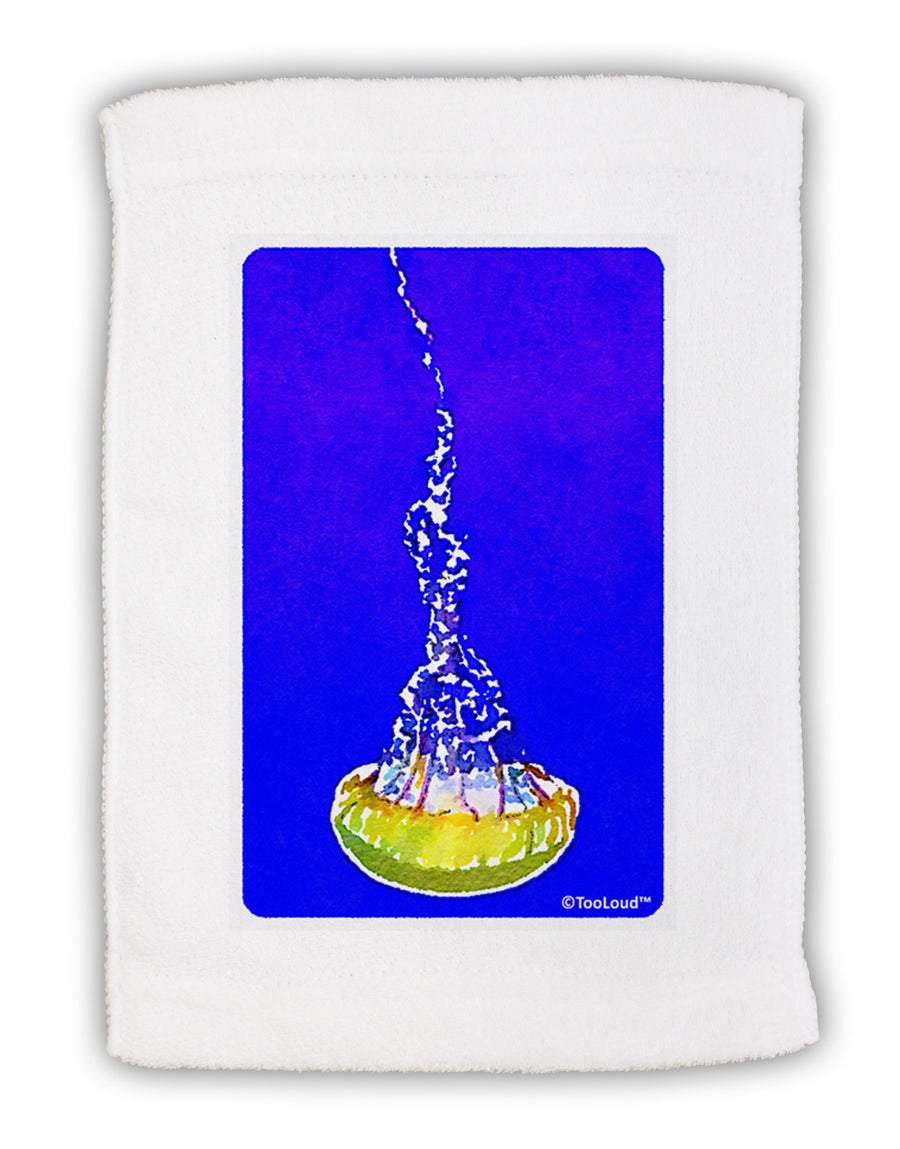 Solo Jellyfish Watercolor Micro Terry Sport Towel 15 X 22 inches-Sport Towel-TooLoud-White-Davson Sales