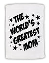 The World's Greatest Mom - Superhero Style Micro Terry Sport Towel 15 X 22 inches by TooLoud-Sport Towel-TooLoud-White-Davson Sales