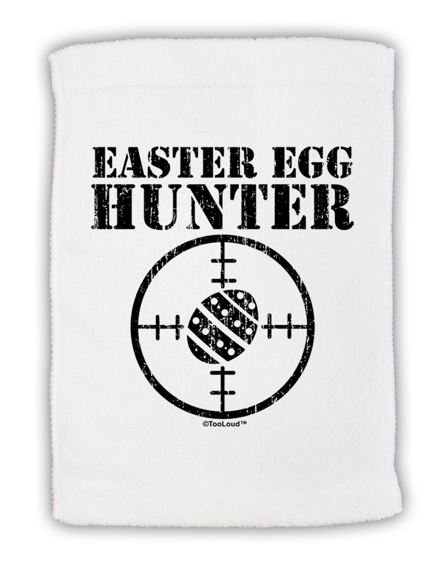 Easter Egg Hunter Distressed Micro Terry Sport Towel 11 x 18 Inch by TooLoud-Sport Towel-TooLoud-White-Davson Sales