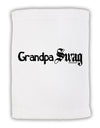 Grandpa Swag Text Micro Terry Sport Towel 15 X 22 inches by TooLoud-Sport Towel-TooLoud-White-Davson Sales