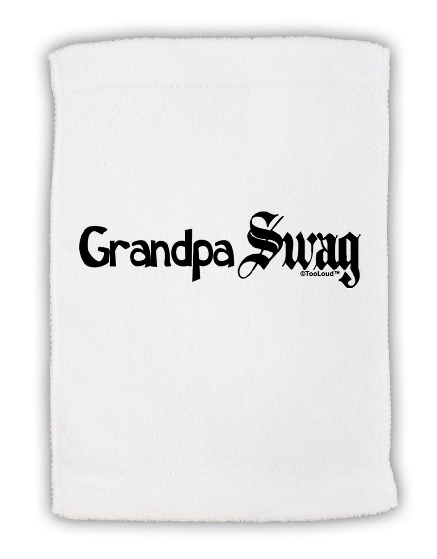 Grandpa Swag Text Micro Terry Sport Towel 15 X 22 inches by TooLoud-Sport Towel-TooLoud-White-Davson Sales