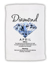 Birthstone Diamond Micro Terry Sport Towel 15 X 22 inches by TooLoud-Sport Towel-TooLoud-White-Davson Sales