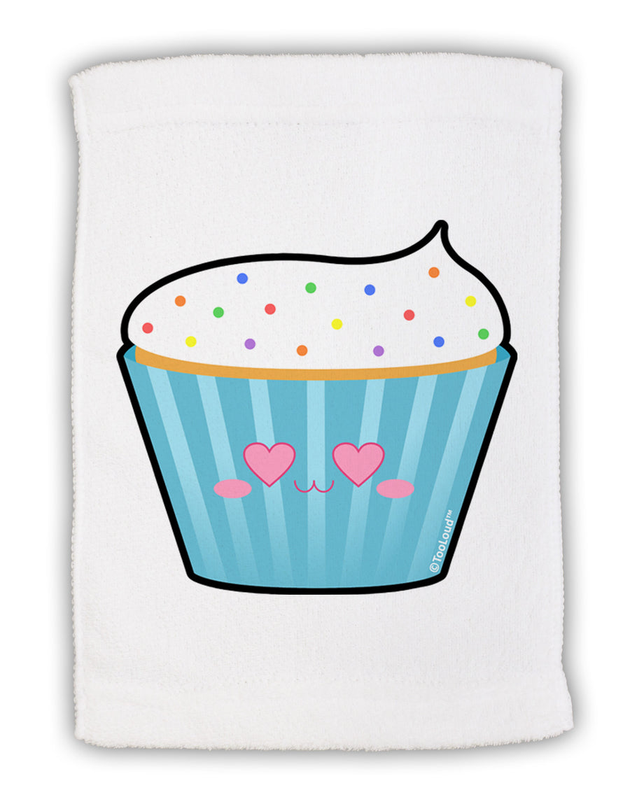 Cute Cupcake with Sprinkles - Heart Eyes Micro Terry Sport Towel 11 x 18 Inch by TooLoud-Sport Towel-TooLoud-White-Davson Sales