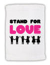 Stand For Love Pink Micro Terry Sport Towel 11 x 18 inches-TooLoud-White-Davson Sales