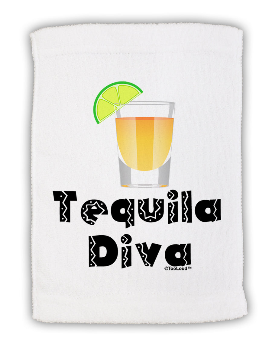 Tequila Diva - Cinco de Mayo Design Micro Terry Sport Towel 11 x 18 Inch by TooLoud-Sport Towel-TooLoud-White-Davson Sales