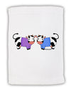 Cute Pair of Sweater Cows Micro Terry Sport Towel 11 x 18 inches-TooLoud-White-Davson Sales