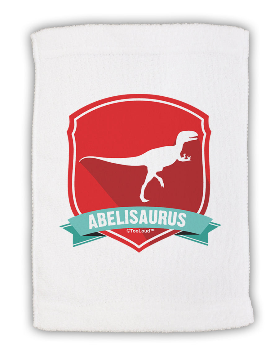 Jurassic Abelisaurus Dinosaur Design Micro Terry Sport Towel 11 x 18 Inch by TooLoud-Sport Towel-TooLoud-White-Davson Sales