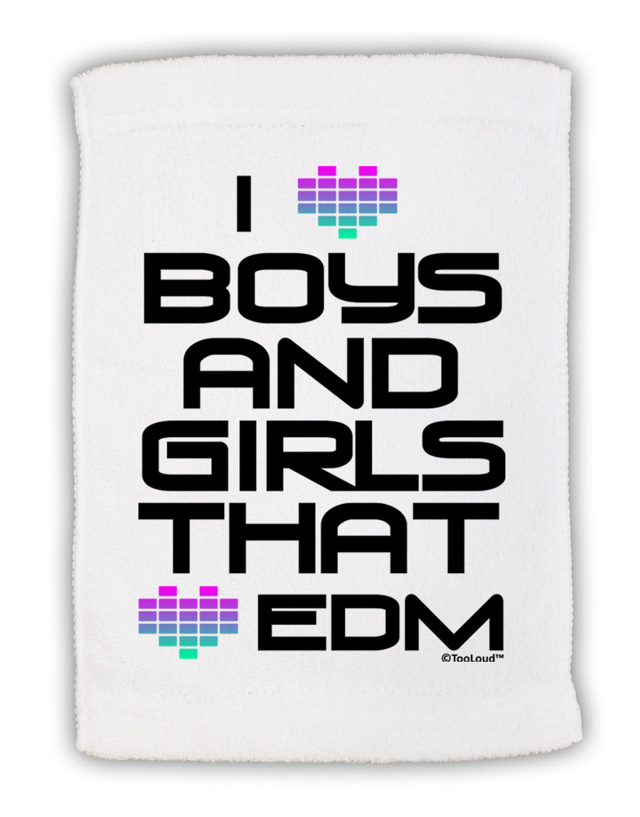 I Heart Boys and Girls That Heart EDM Micro Terry Sport Towel 15 X 22 inches-Sport Towel-TooLoud-White-Davson Sales