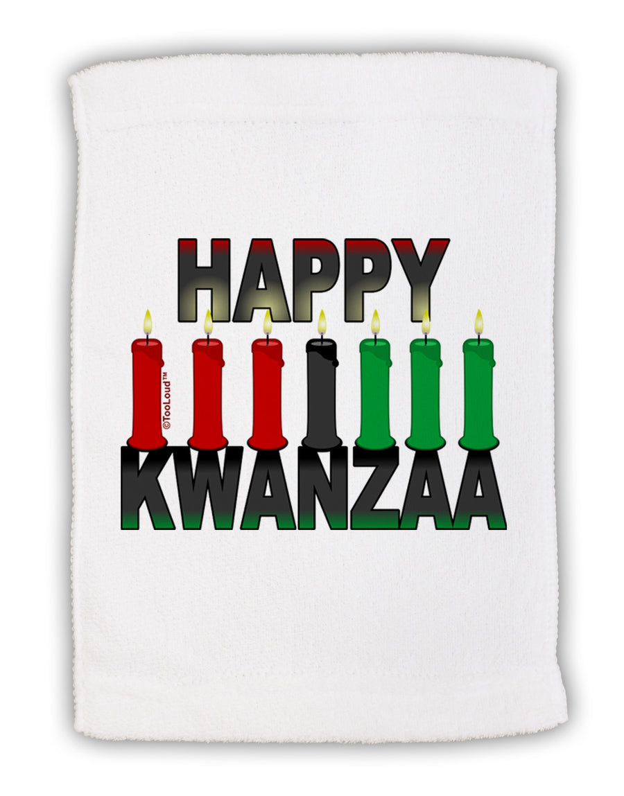 Happy Kwanzaa Candles Micro Terry Sport Towel 15 X 22 inches-Sport Towel-TooLoud-White-Davson Sales