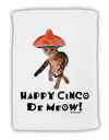 Cat with Pink Sombrero - Happy Cinco de Meow Micro Terry Sport Towel 11 x 18 Inch by TooLoud-Sport Towel-TooLoud-White-Davson Sales