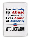 Libertarian Against Authority Abuse Micro Terry Sport Towel 11 x 18 inches-Sport Towel-TooLoud-White-Davson Sales