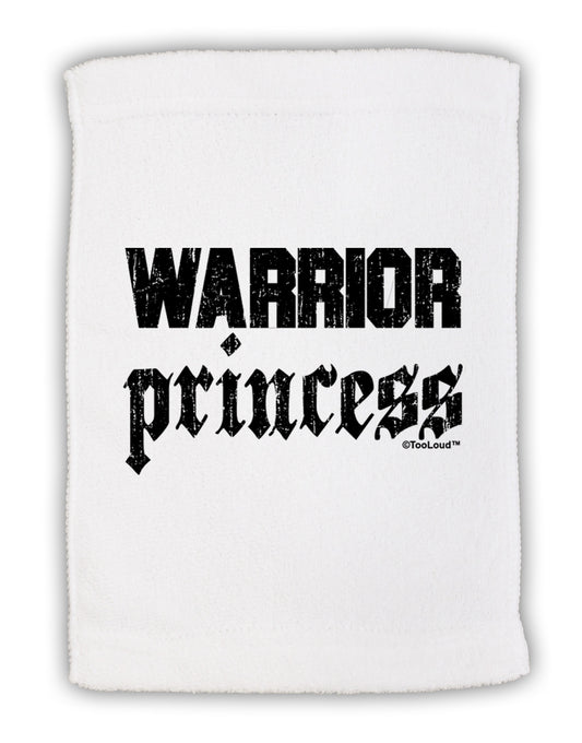 Warrior Princess Script Micro Terry Sport Towel 11 x 18 inches-TooLoud-White-Davson Sales