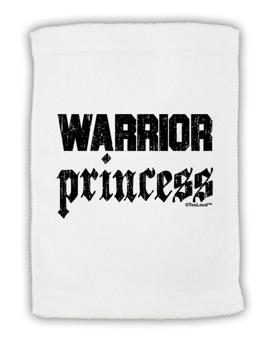 Warrior Princess Script Micro Terry Sport Towel 11 x 18 inches-TooLoud-White-Davson Sales