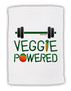 Veggie Powered Micro Terry Sport Towel 11 x 18 inches-TooLoud-White-Davson Sales