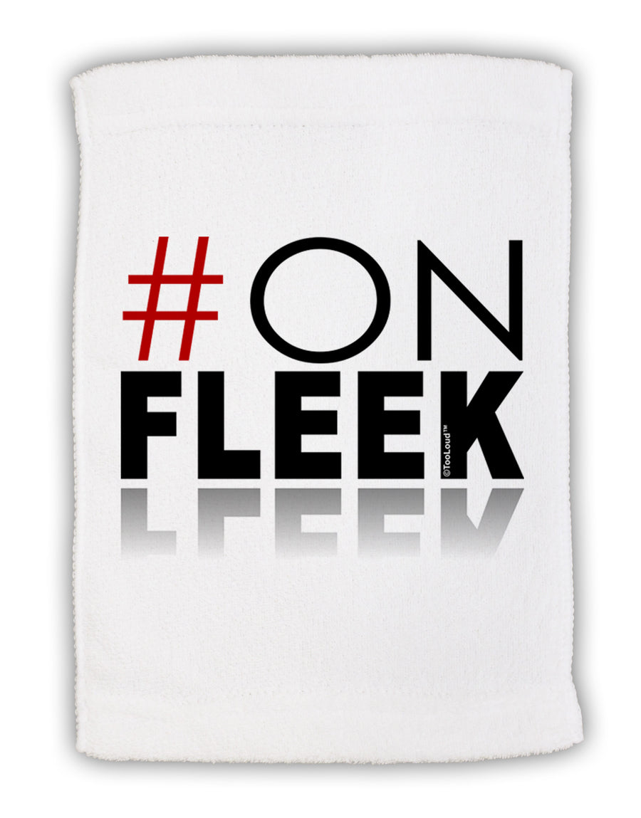 Hashtag On Fleek Micro Terry Sport Towel 11 x 18 inches-TooLoud-White-Davson Sales