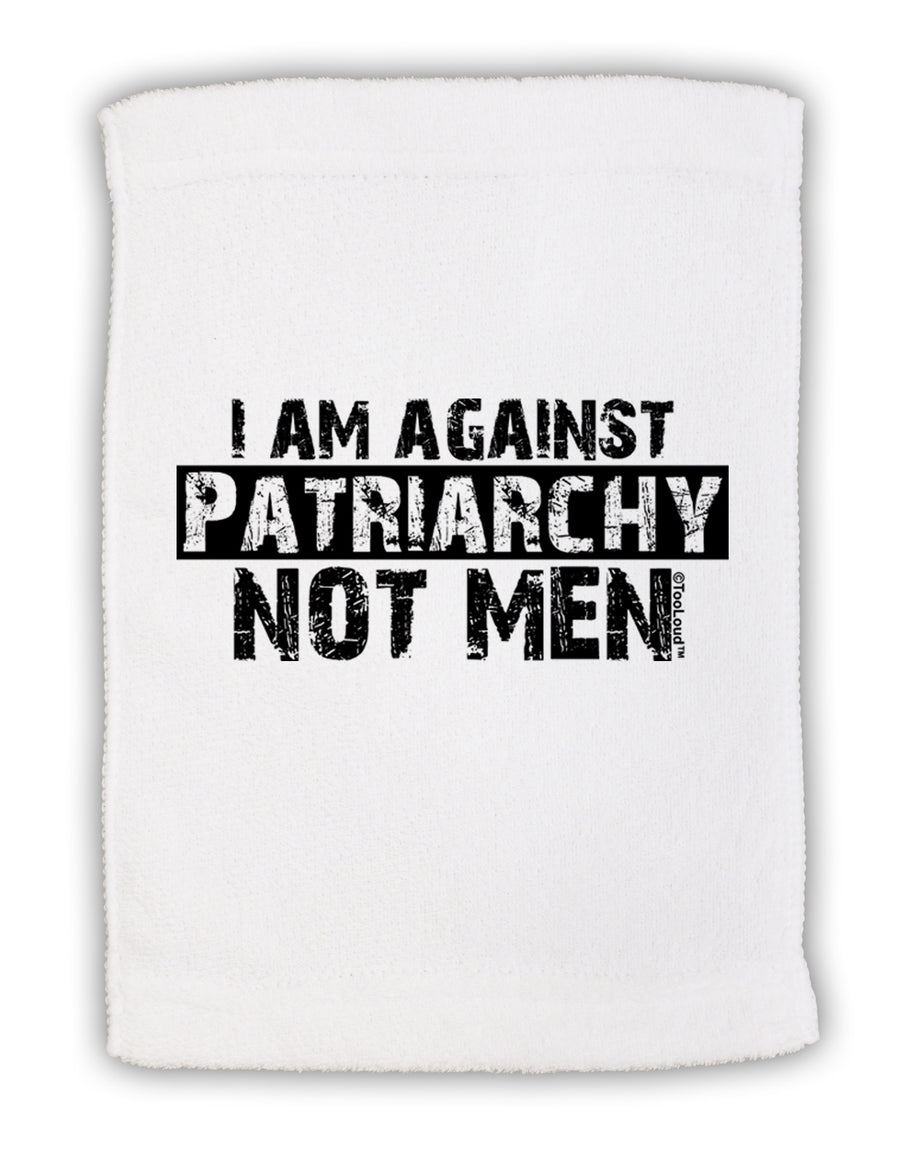 I Am Against Patriarchy Micro Terry Sport Towel 11 x 18 inches-TooLoud-White-Davson Sales