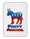 Democrat Party Animal Micro Terry Sport Towel 11 x 18 inches-TooLoud-White-Davson Sales