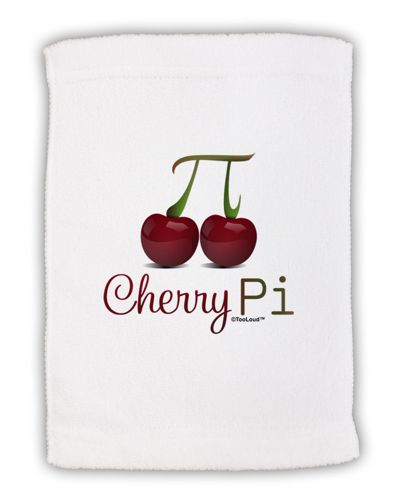 Cherry Pi Micro Terry Sport Towel 11 x 18 inches-TooLoud-White-Davson Sales