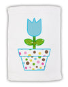 Easter Tulip Design - Blue Micro Terry Sport Towel 11 x 18 Inch by TooLoud-Sport Towel-TooLoud-White-Davson Sales