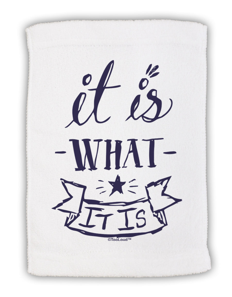 It Is What It Is Micro Terry Sport Towel 11 x 18 inches-Sport Towel-TooLoud-White-Davson Sales