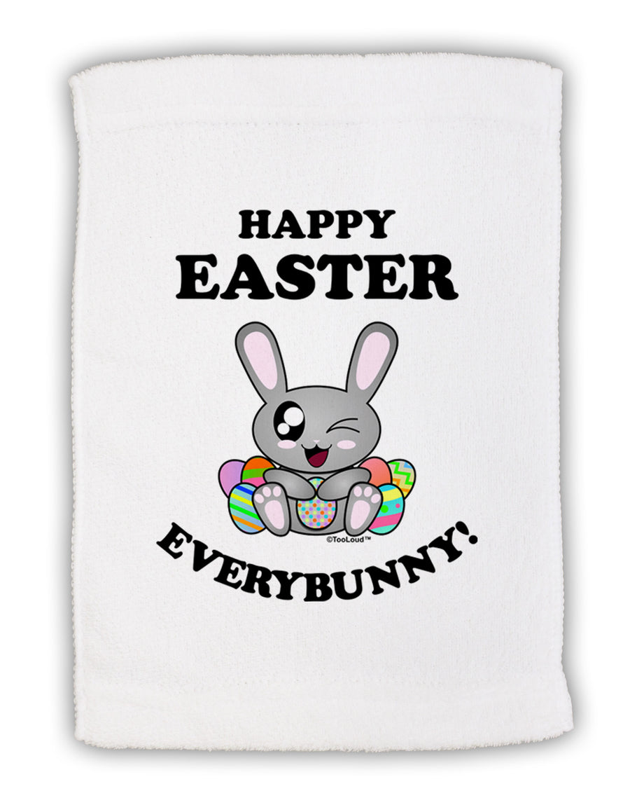 Happy Easter Everybunny Micro Terry Sport Towel 11 x 18 inches-TooLoud-White-Davson Sales