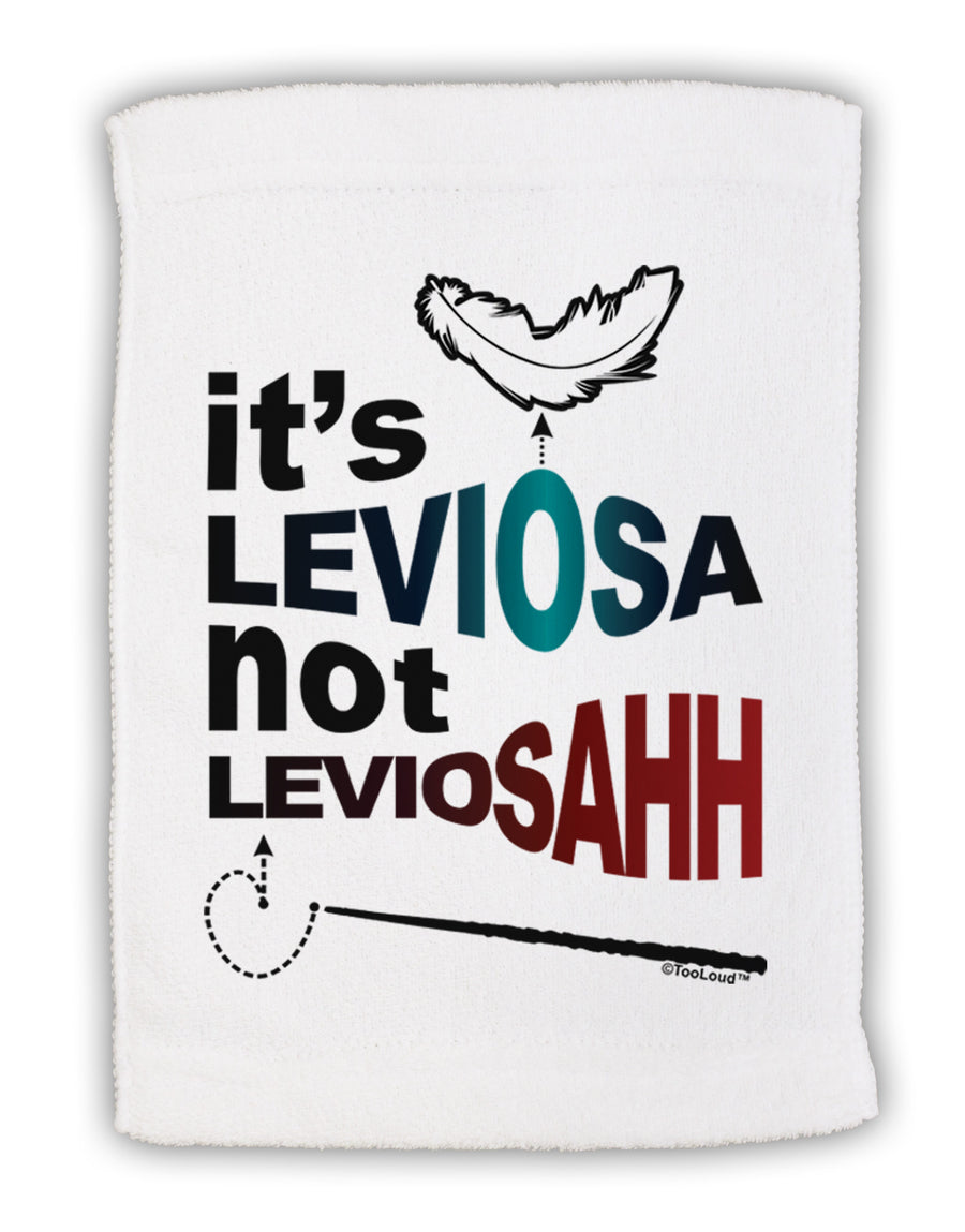 It's LeviOsa not LeviosAHH Micro Terry Sport Towel 11 x 18 inches-Sport Towel-TooLoud-White-Davson Sales