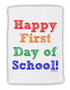 Happy First Day of School Micro Terry Sport Towel 15 X 22 inches-Sport Towel-TooLoud-White-Davson Sales