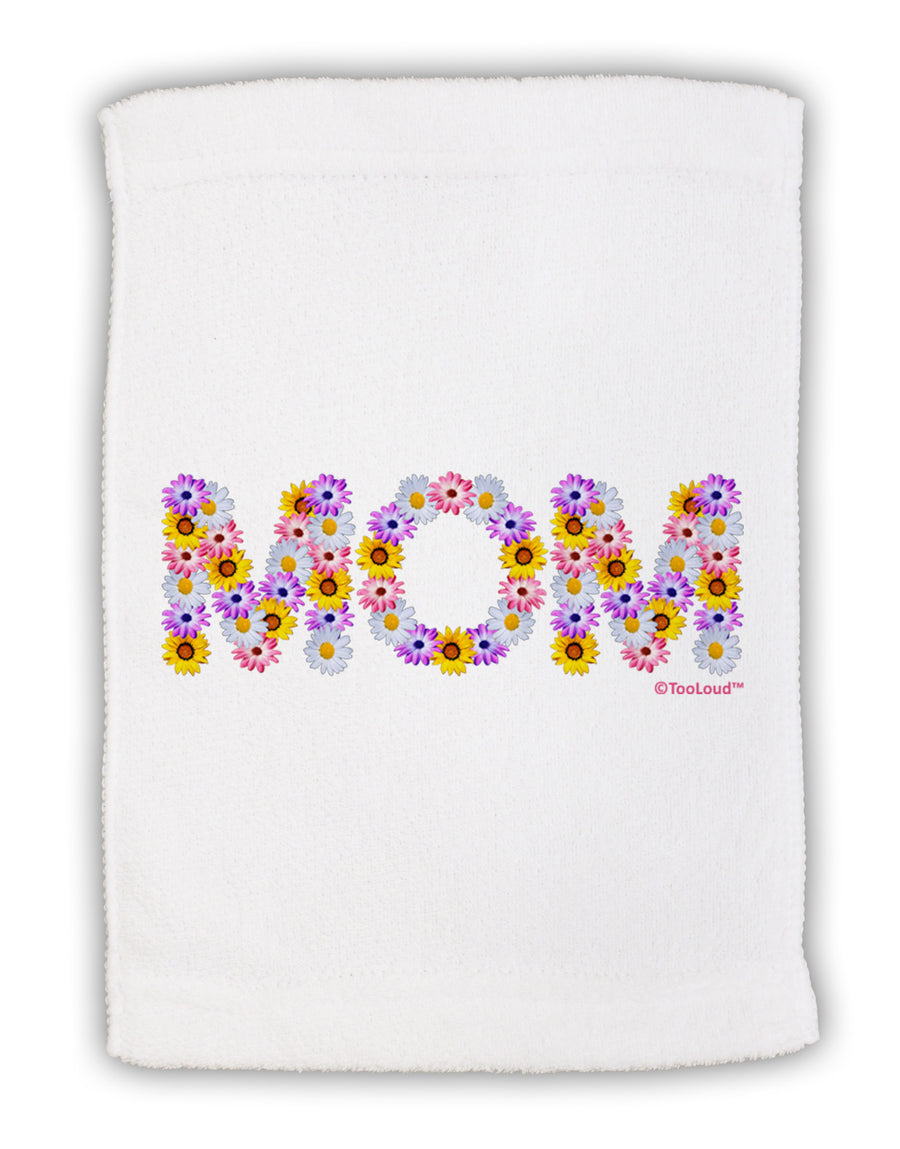 Mom Flowers Design Micro Terry Sport Towel 15 X 22 inches by TooLoud-Sport Towel-TooLoud-White-Davson Sales