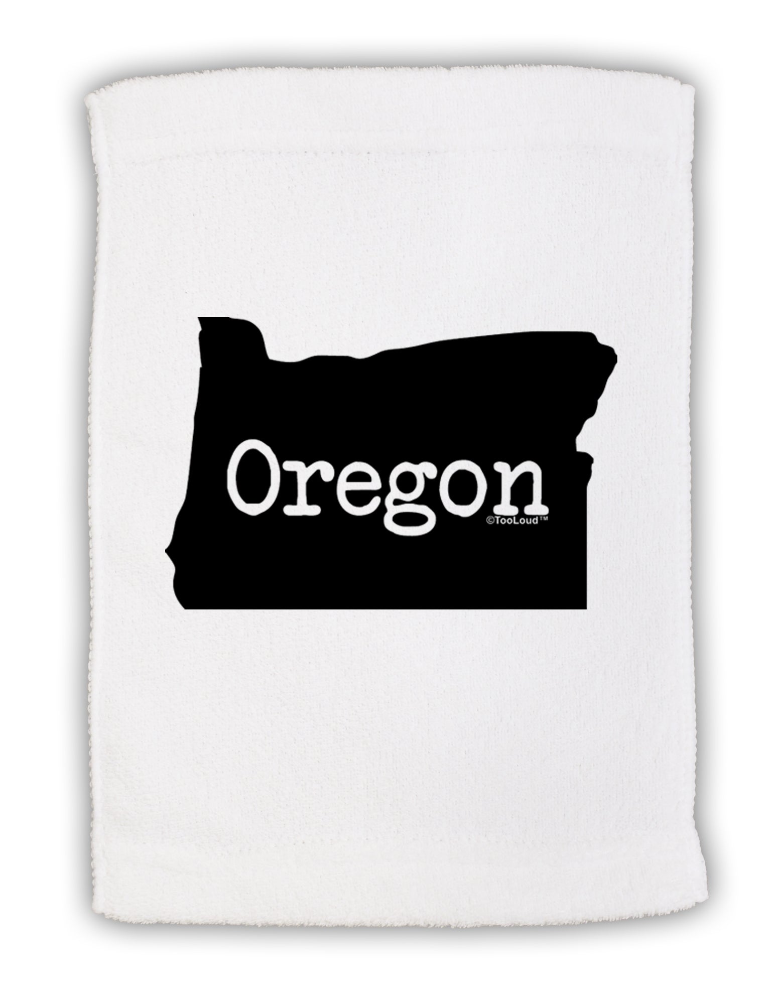 Oregon - United States Shape Micro Terry Sport Towel 11 x 18 Inch by TooLoud-Sport Towel-TooLoud-White-Davson Sales