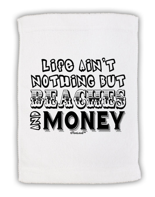 Beaches and Money Micro Terry Sport Towel 15 X 22 inches by TooLoud-Sport Towel-TooLoud-White-Davson Sales