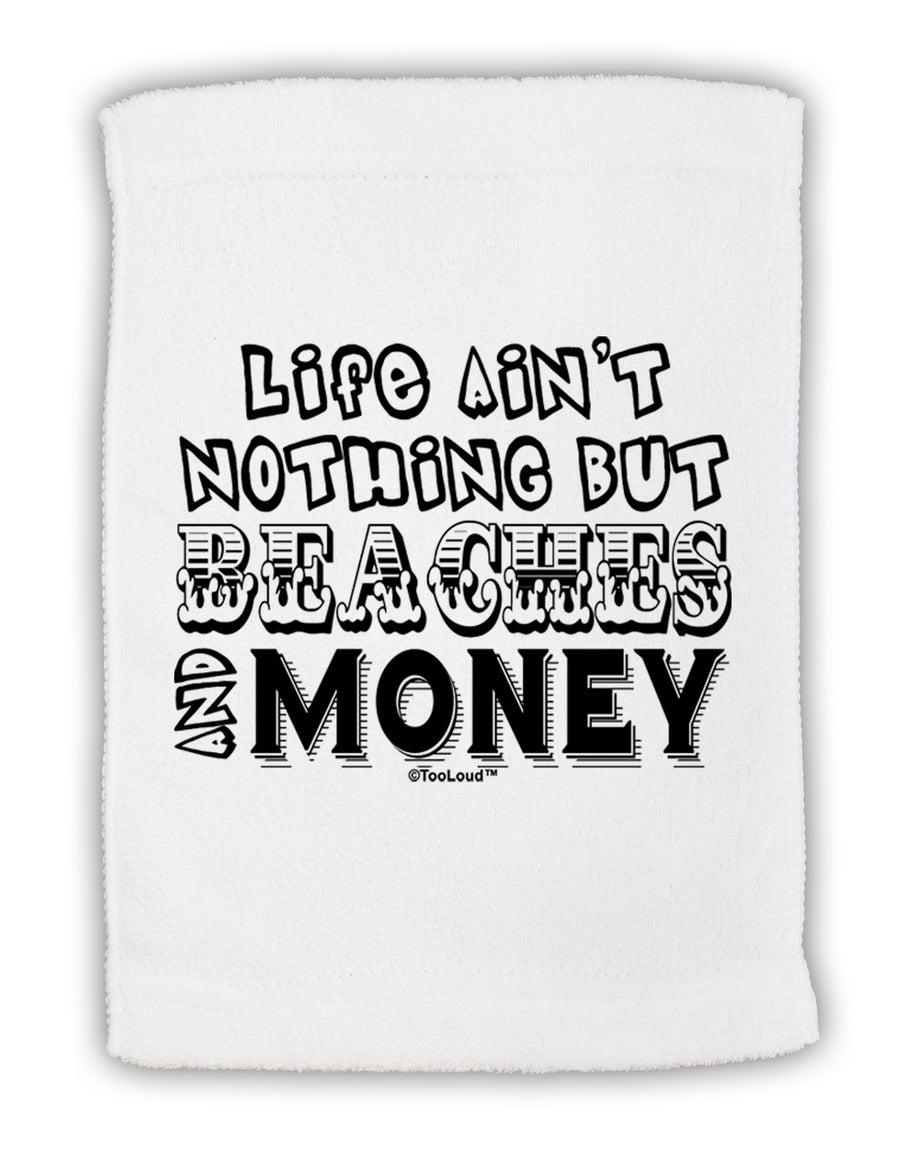 Beaches and Money Micro Terry Sport Towel 15 X 22 inches by TooLoud-Sport Towel-TooLoud-White-Davson Sales