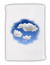 Blue Sky Puffy Clouds Micro Terry Sport Towel 11 x 18 inches-TooLoud-White-Davson Sales