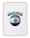 Soccer Ball Flag - Argentina Micro Terry Sport Towel 11 x 18 inches-TooLoud-White-Davson Sales