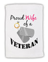 Wife of Veteran Micro Terry Sport Towel 11 x 18 inches-TooLoud-White-Davson Sales