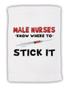 Male Nurses - Stick It Micro Terry Sport Towel 11 x 18 inches-TooLoud-White-Davson Sales