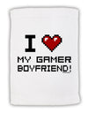 I Heart My Gamer Boyfriend Micro Terry Sport Towel 11 x 18 inches-TooLoud-White-Davson Sales