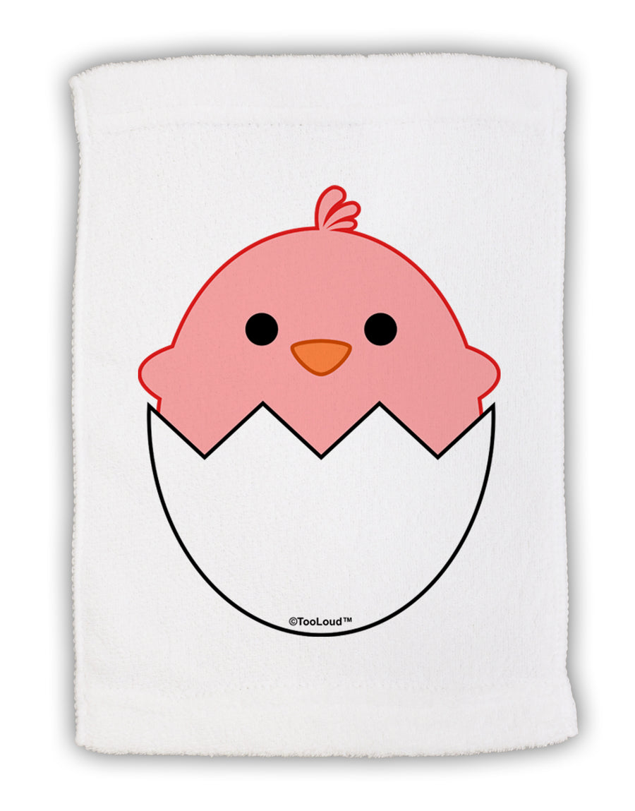 Cute Hatching Chick - Pink Micro Terry Sport Towel 11 x 18 Inch by TooLoud-Sport Towel-TooLoud-White-Davson Sales