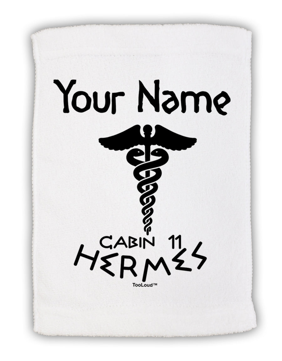 Personalized Cabin 11 Hermes Micro Terry Sport Towel 15 X 22 inches by TooLoud-Sport Towel-TooLoud-White-Davson Sales