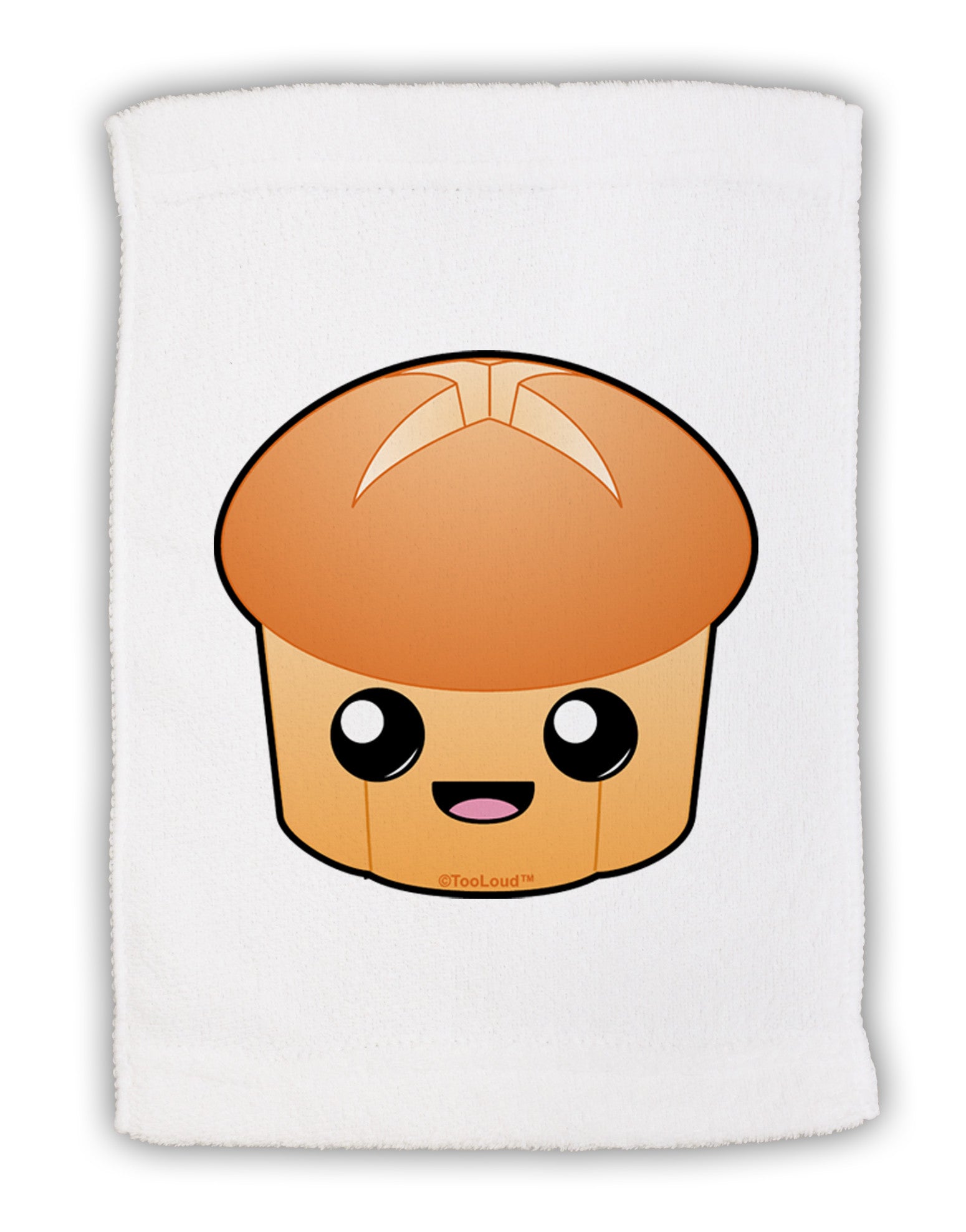 Cute Dinner Roll Micro Terry Sport Towel 11 x 18 inches-TooLoud-White-Davson Sales