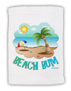 Fun Summer Beach Scene - Beach Bum Micro Terry Sport Towel 15 X 22 inches by TooLoud-Sport Towel-TooLoud-White-Davson Sales