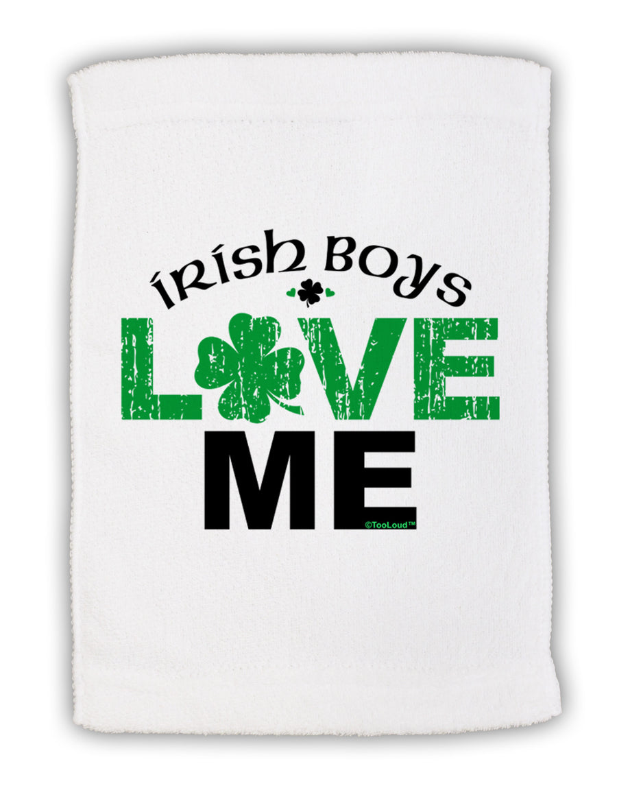 Irish Boys Love Me Micro Terry Sport Towel 11 x 18 inches-TooLoud-White-Davson Sales